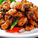 Chicken with fermented black beans (Dou Chi Ji Ding)