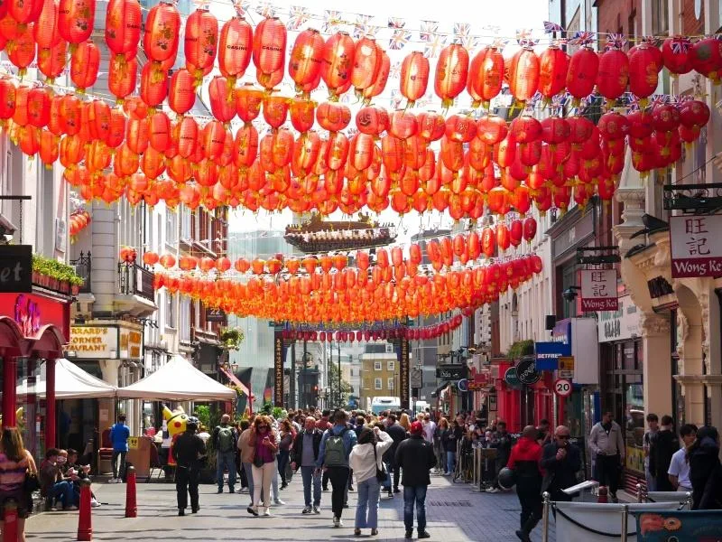 Chinese gate in London Chinatown