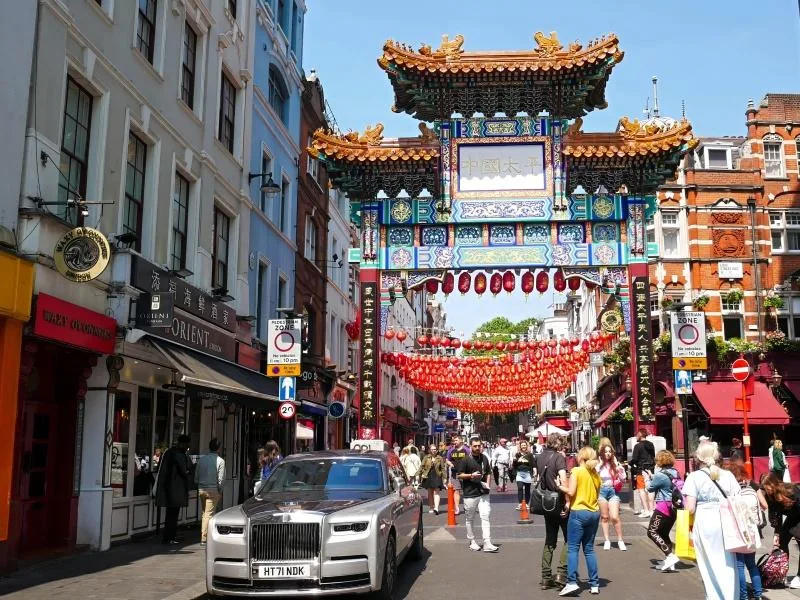 Gerrard Street in London Chinatown