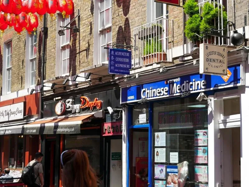Chinese restaurants in London Chinatown