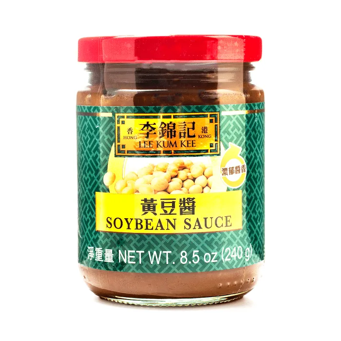 Huangjiang yellow soybean paste in a jar