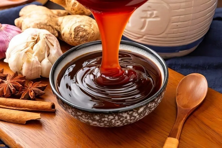 Thick, glossy oyster sauce