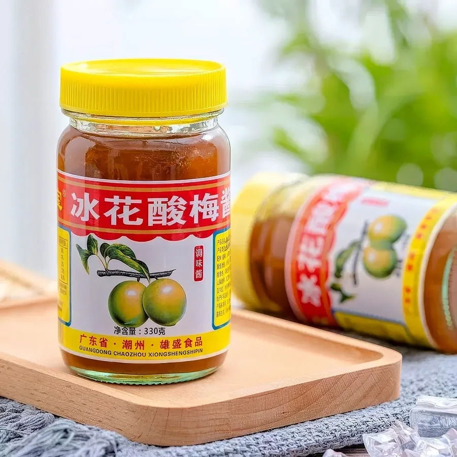 Chinese plum sauce served as a dip