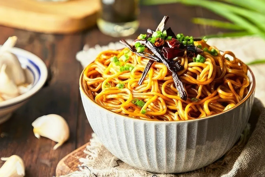 Scallion noodles