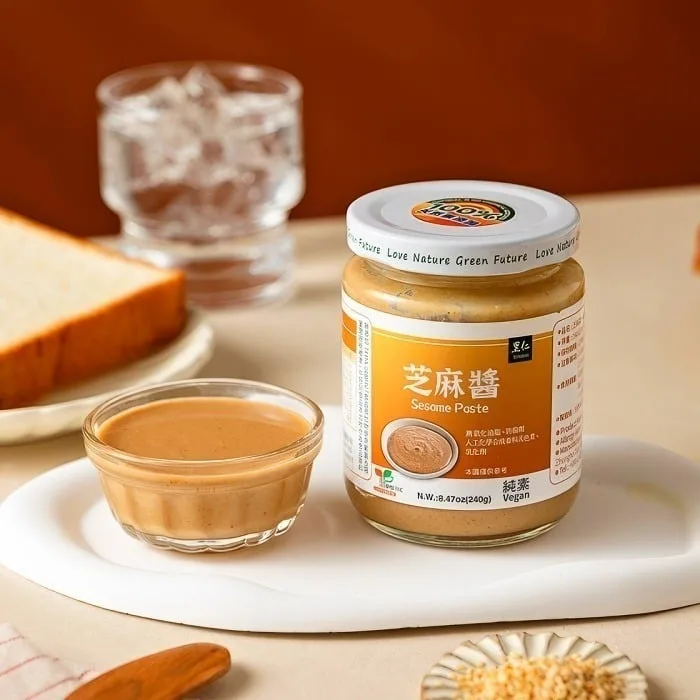 Sesame sauce close-up