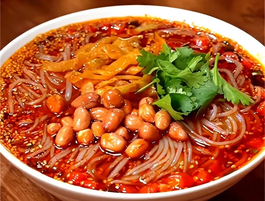 Hot and sour noodles suan la fen