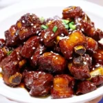 Chinese sweet and sour pork ribs