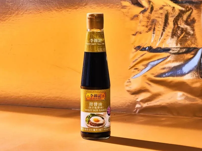 Sweet soy sauce in a small dish