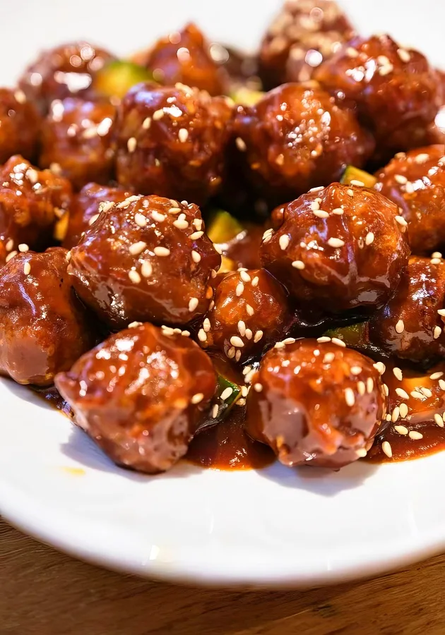 Tang cu wan zi – sweet and sour meatballs